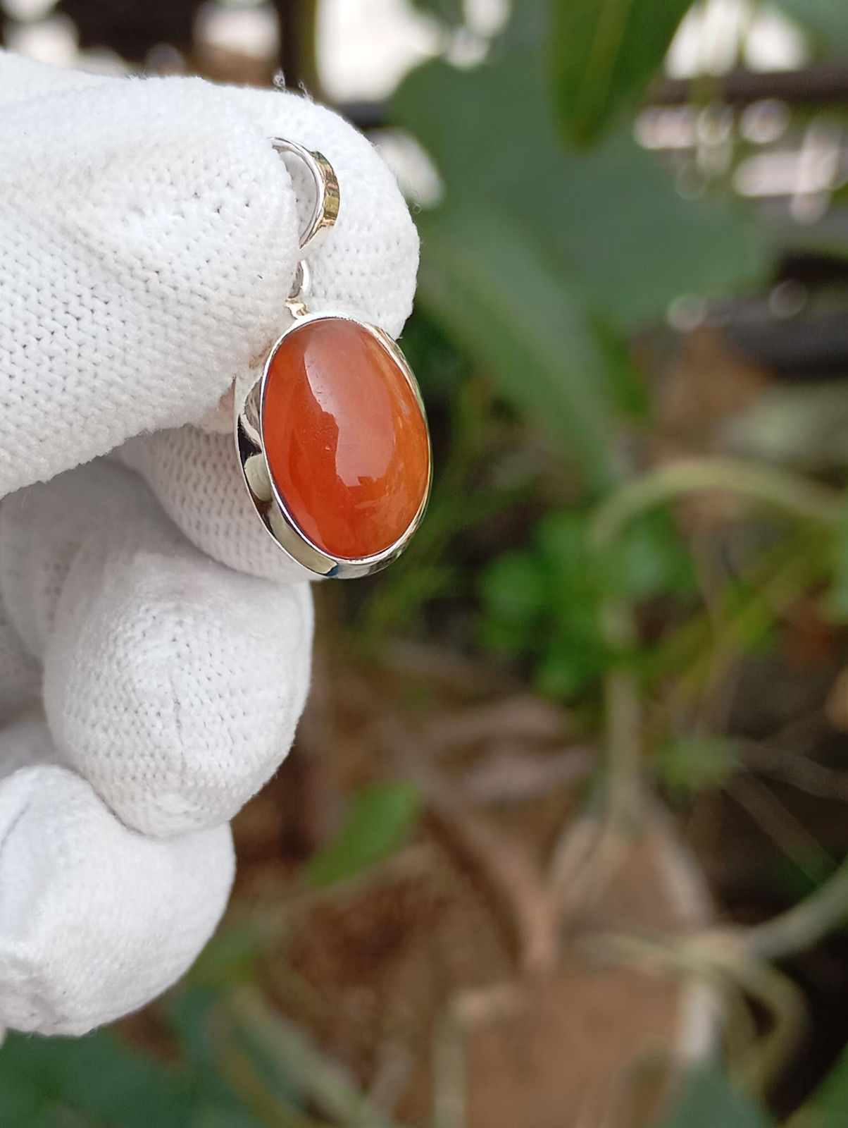 Red Carnelian Pendant 925 Sterling Silver Jewelry Handmade Gemstone Necklace