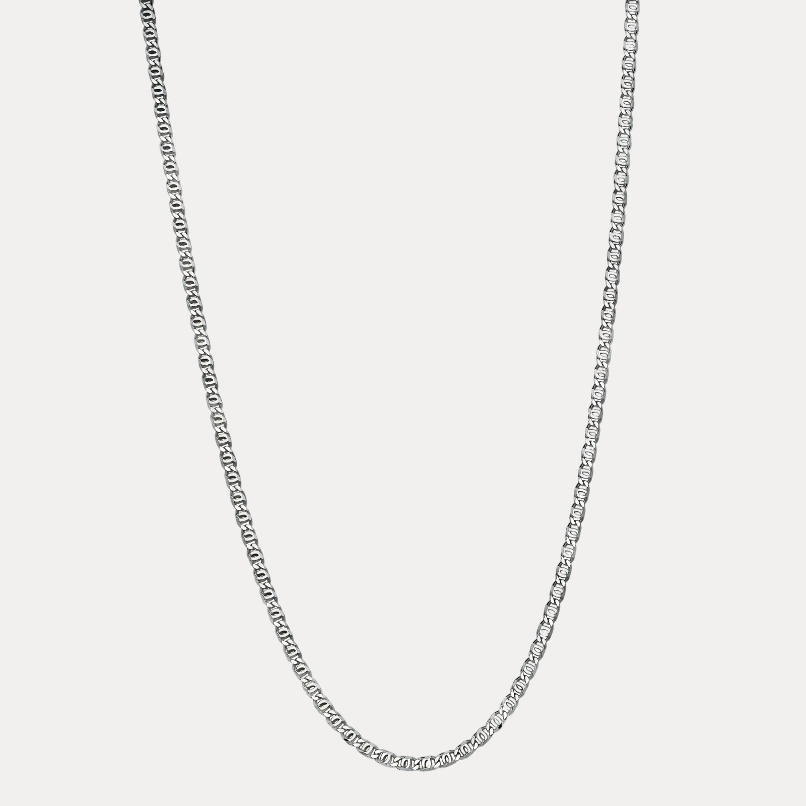 5.5mm Tiger Eye Chain Necklace – Real Solid 925 Sterling Silver MADE IN ITALY