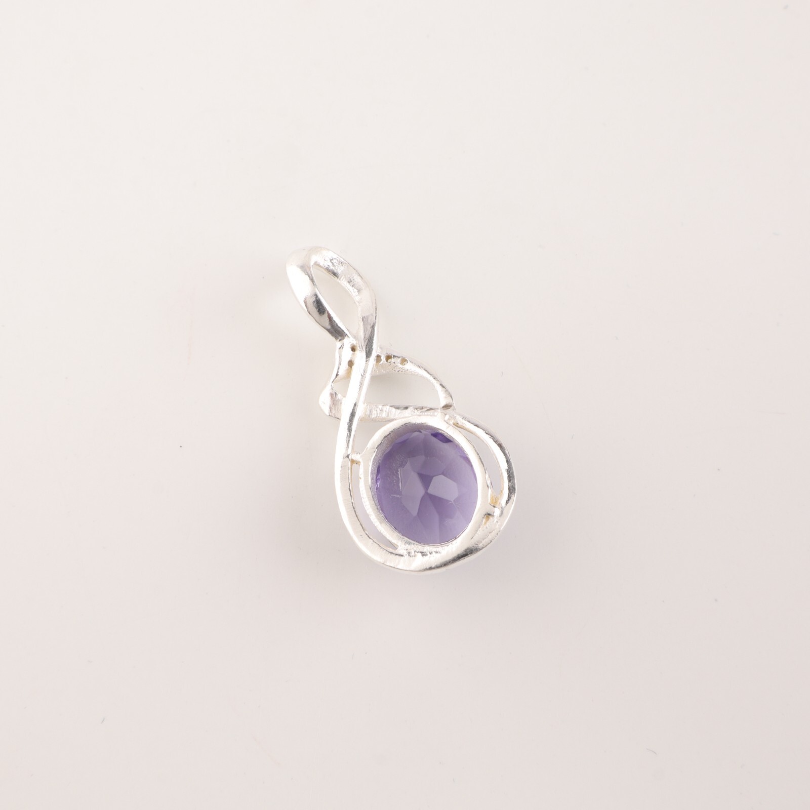 Iolite Gemstone 925 Sterling Silver Boho Jewelry Zircon Partywear Pendant1.22″