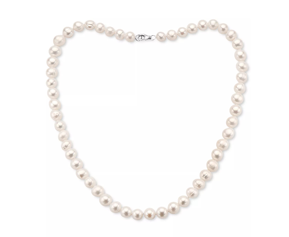 NWT $200 EFFY White Pearl Necklace Genuine Freshwater Pearl Necklace for Women