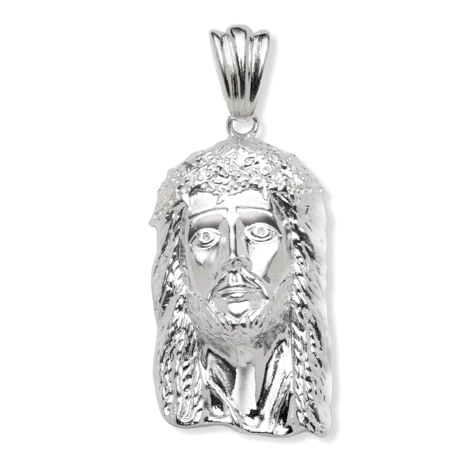 Jesus Head 925 Sterling Silver pendant, Religious Charm