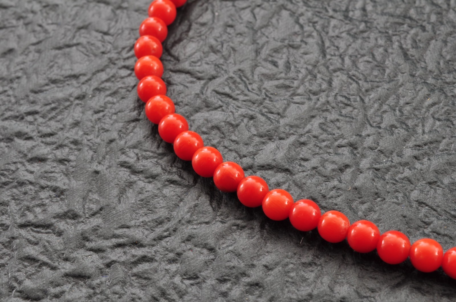925 silver clasp red coral necklace with Certification (440mm (17.3in) 88.5ct).