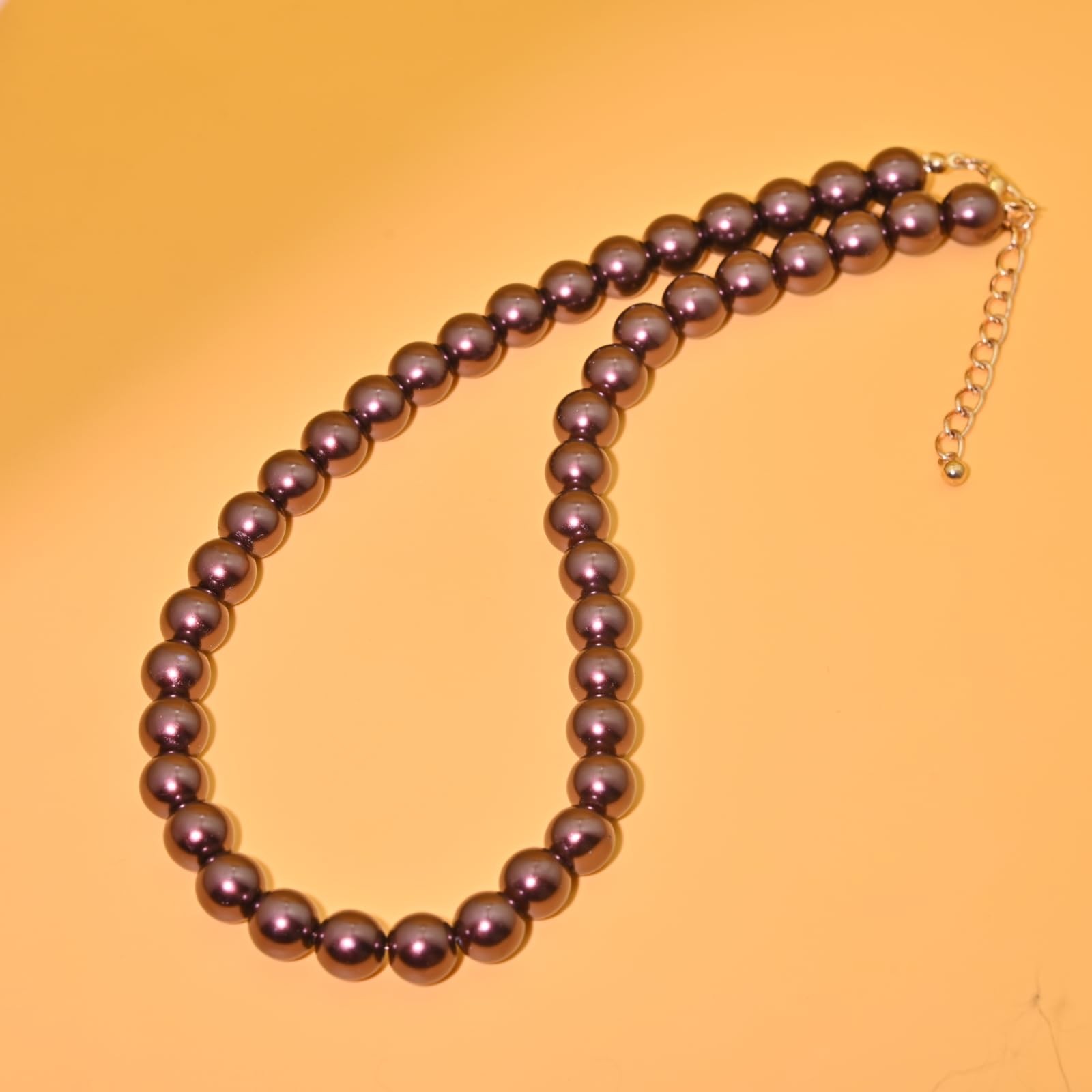 Colorful Mood Choker Baroque Bead Imitation Pearls Necklace, Women, Adults – 03