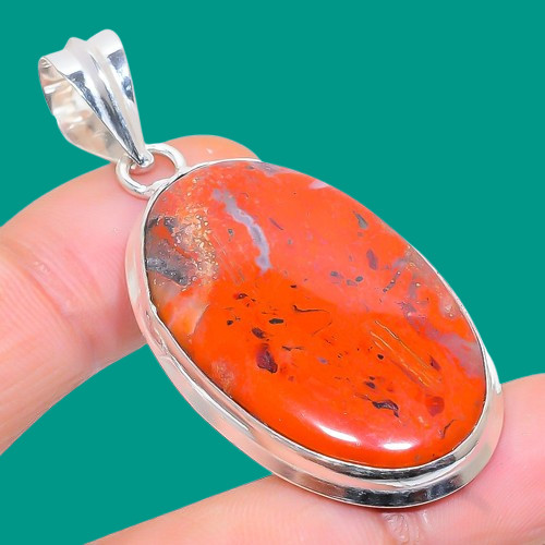 Boulder Opal Gemstone 925 Sterling Silver Handmade Jewelry Pendant 2.25″ q773