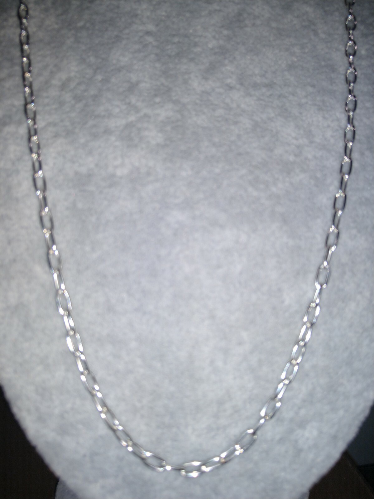 Gorgeous Italian Sterling Silver 80 Gauge Paper Clip Link Ncklce (22″) (8.10 g)