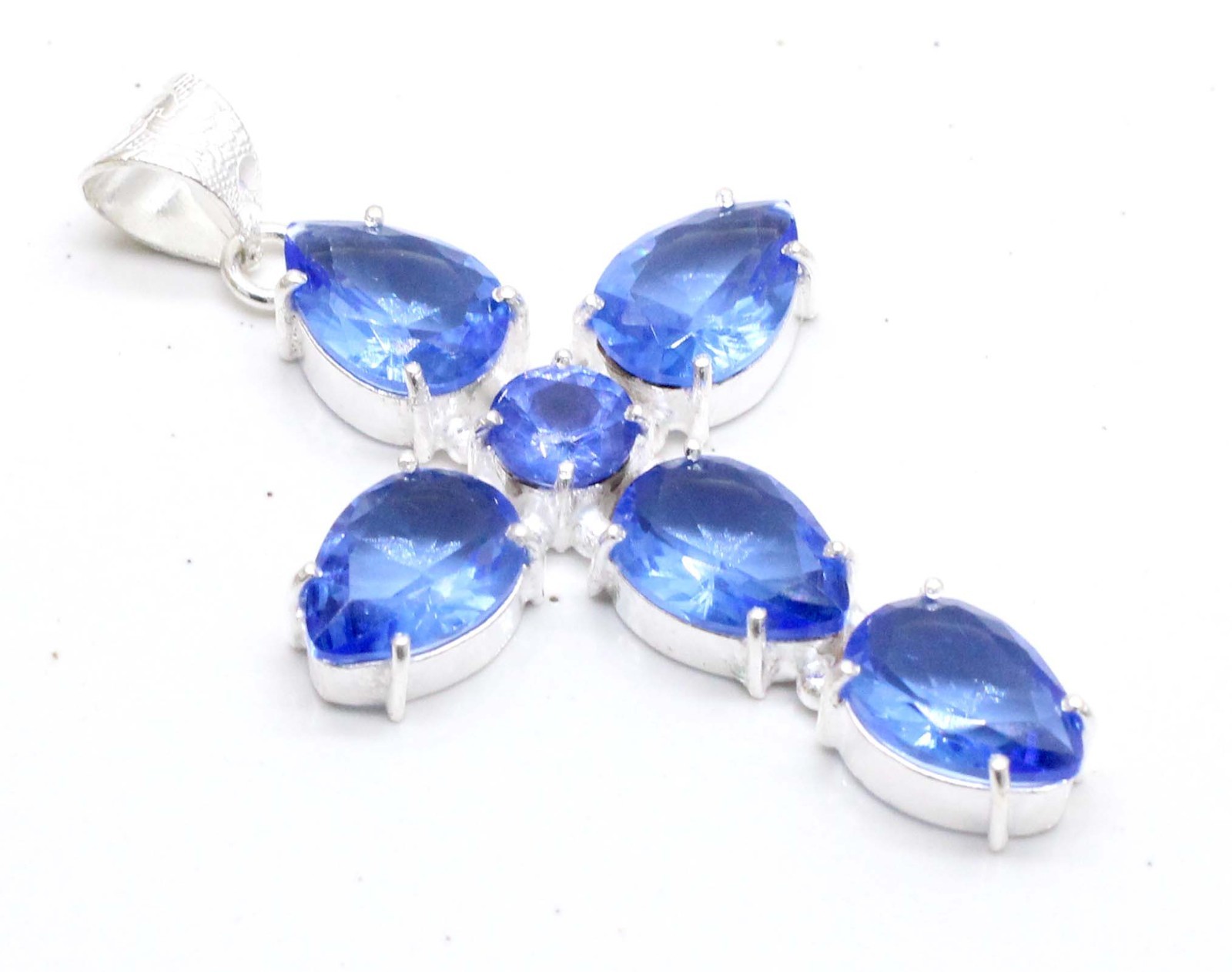 Blue Tanzanite Gemstone 925 Sterling Silver Pendant Handmade Fine Jewelry Gift