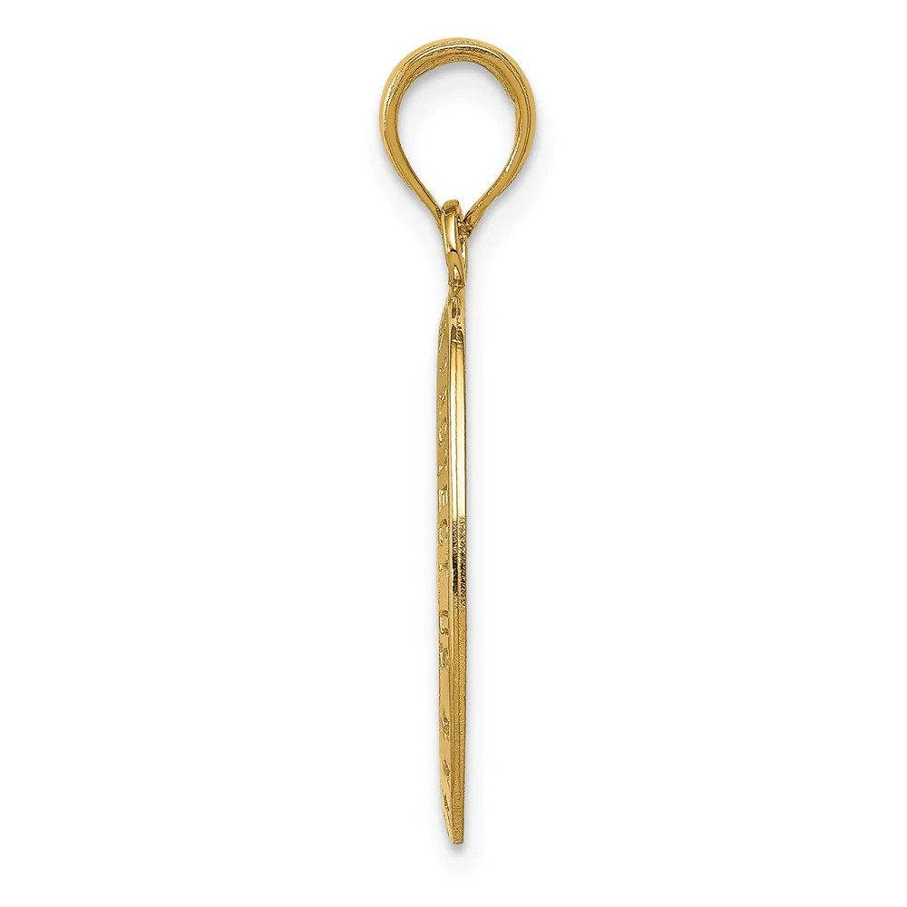 10K / 14K Yellow Gold Saint Christopher Medal Pendant