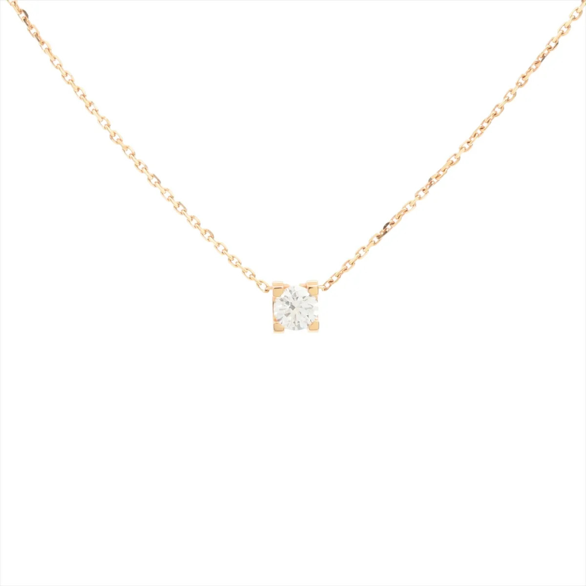 Cartier C de Cartier diamond Necklace 750(PG) 2.6g 0.30 G VVS1 3EX NONE N7063200
