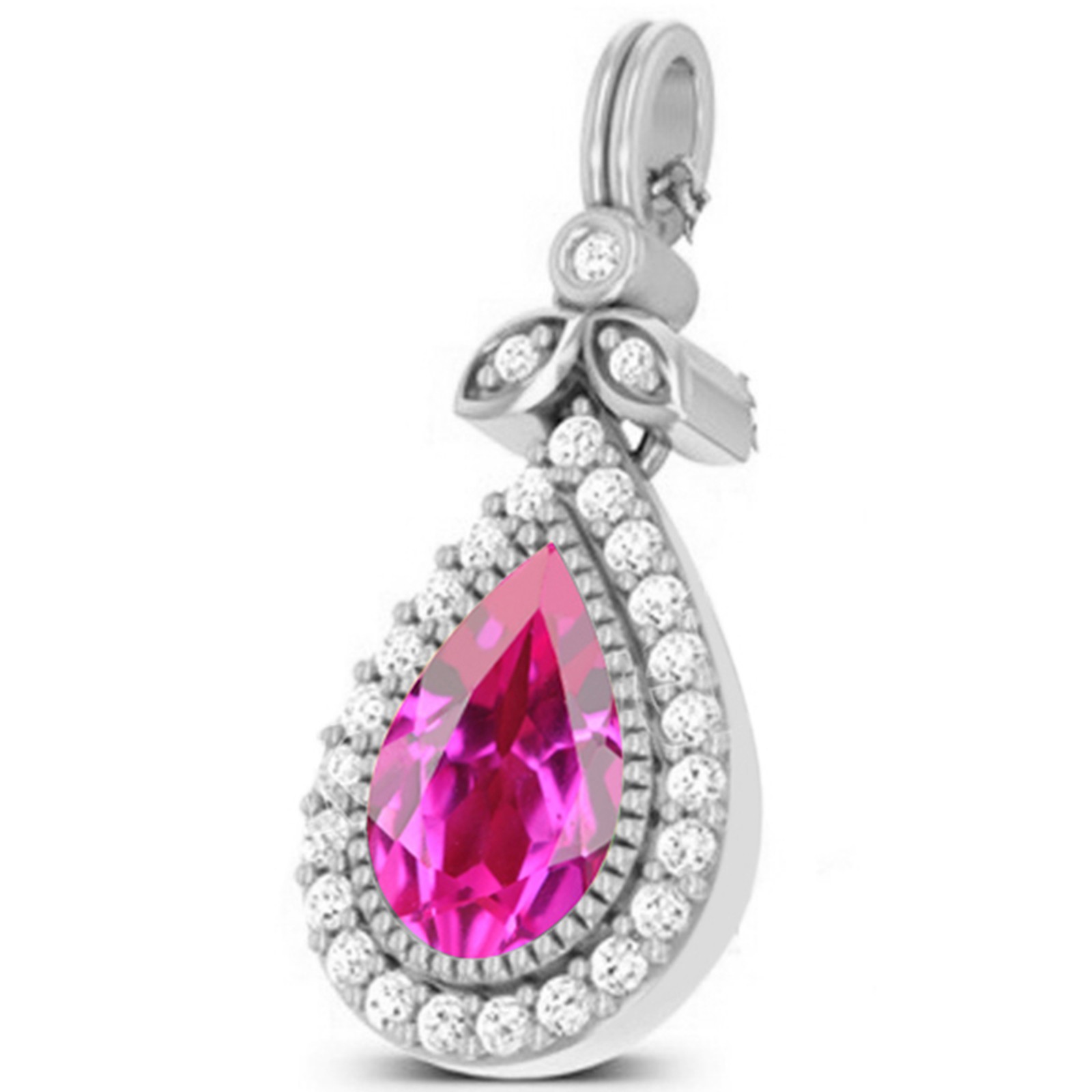 14KT Gold 1.70Ct Natural Tourmaline IGI Certified Diamond Pendant – Tariffs Free