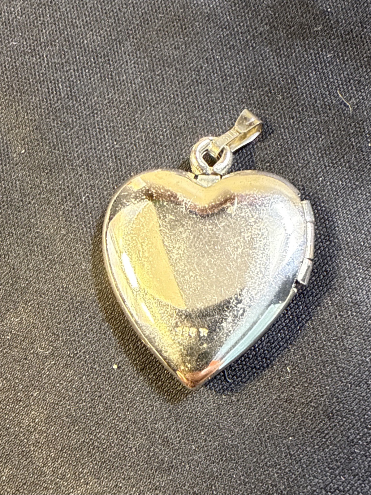 Sterling Silver Heart Photo Locket w/ Pink Rose & MOM Engraved 925 Pendant