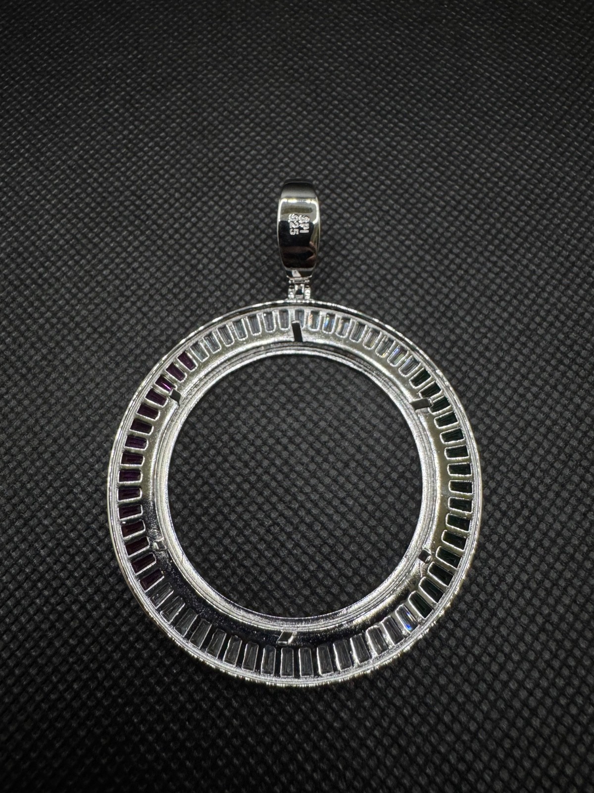 925 Sterling Silver Mexico CZ Bezel for 1oz Libertad CENTENARIO Coin Medal