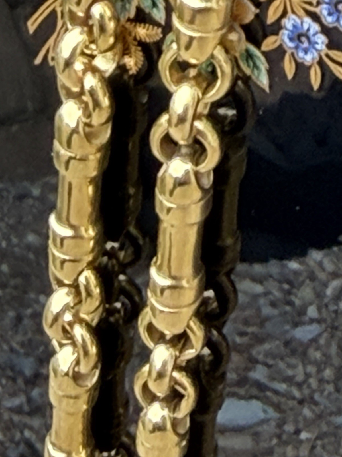 Tiffany & Co 18K Gold Barrel Bar Link 4mm Chain Necklace, 20 Inches, 45.2 Grams
