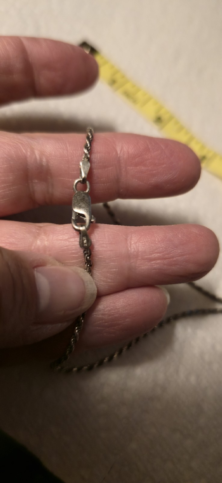 Sterling Silver 925 Rope Chain Necklace 30in & 7″ Bracelet Lobster Clasp Silver