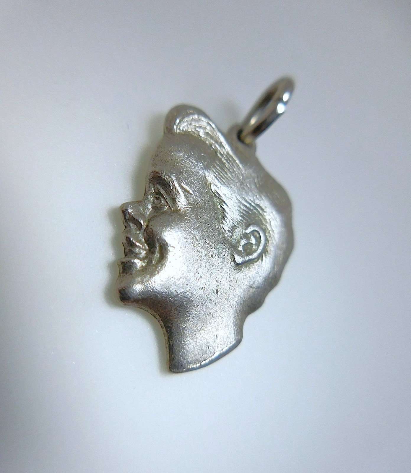 A & Z 925 Sterling Silver Vintage Boy Profile Charm Pendant