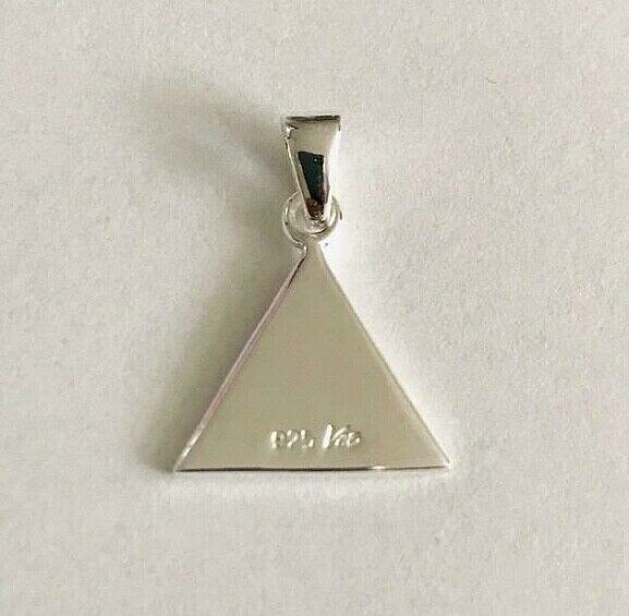 925 Silver Egyptian Eye of Horus Pyramid Pendant / Dije Ojo Piramide plata-ESP17