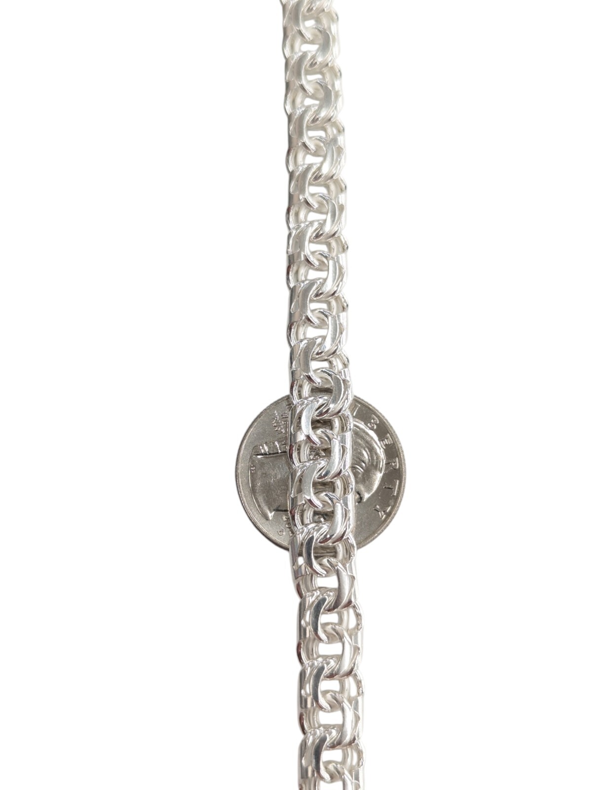 925 Sterling Silver Chino Link Chain 9.2 mm for men and women