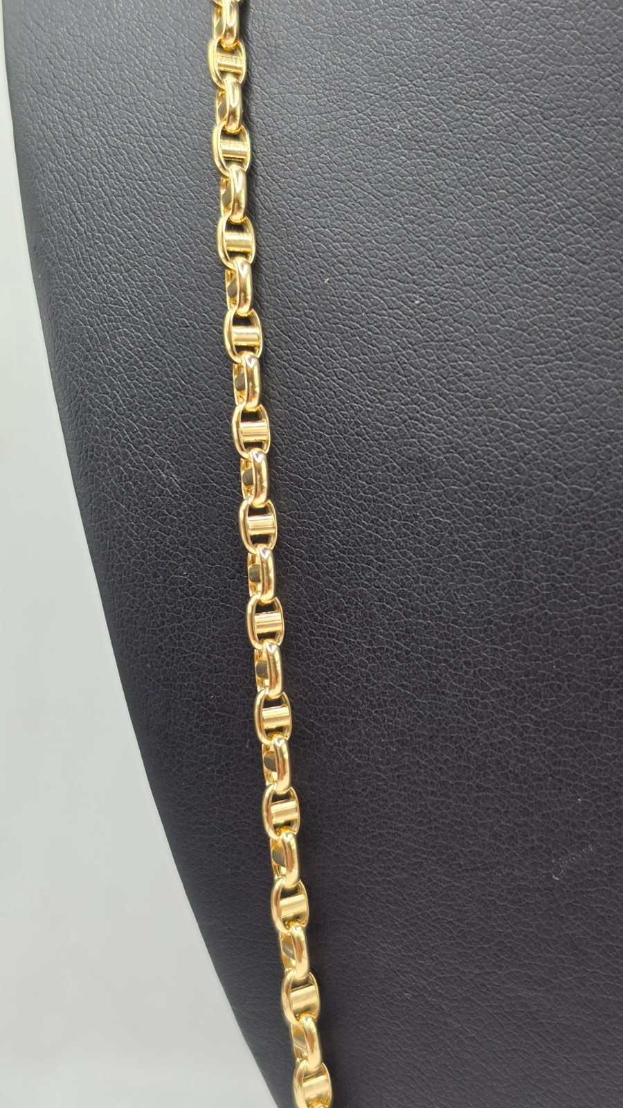 18K Yellow Gold Mariner Link Chain Necklace 65 cm 10.80g Lobster Clasp