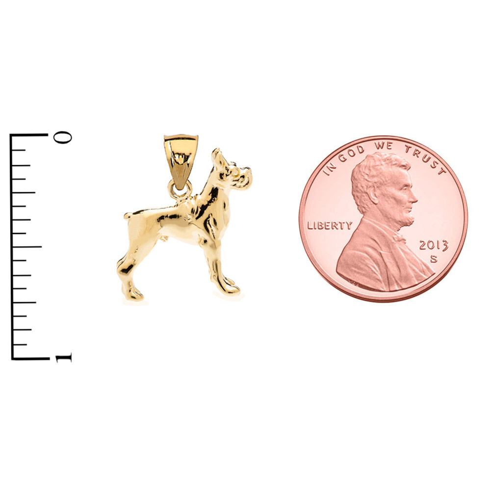 Gold Boxer Pendant Necklace (Available in Yellow/Rose/White Gold)