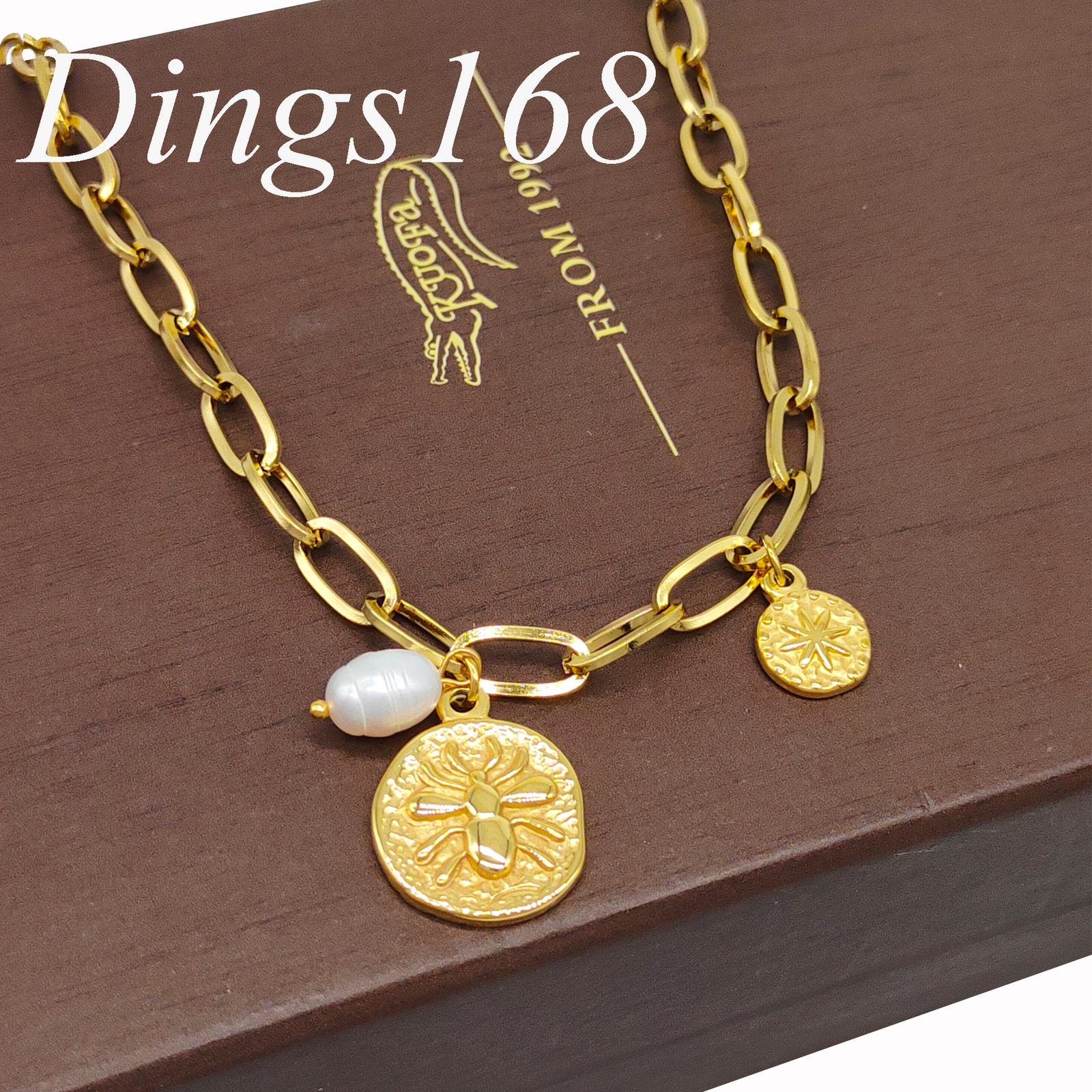 18K Yellow Gold Filled Nickel-Free 20+2 inch 5mm Thick Paper Clip Chain Necklace