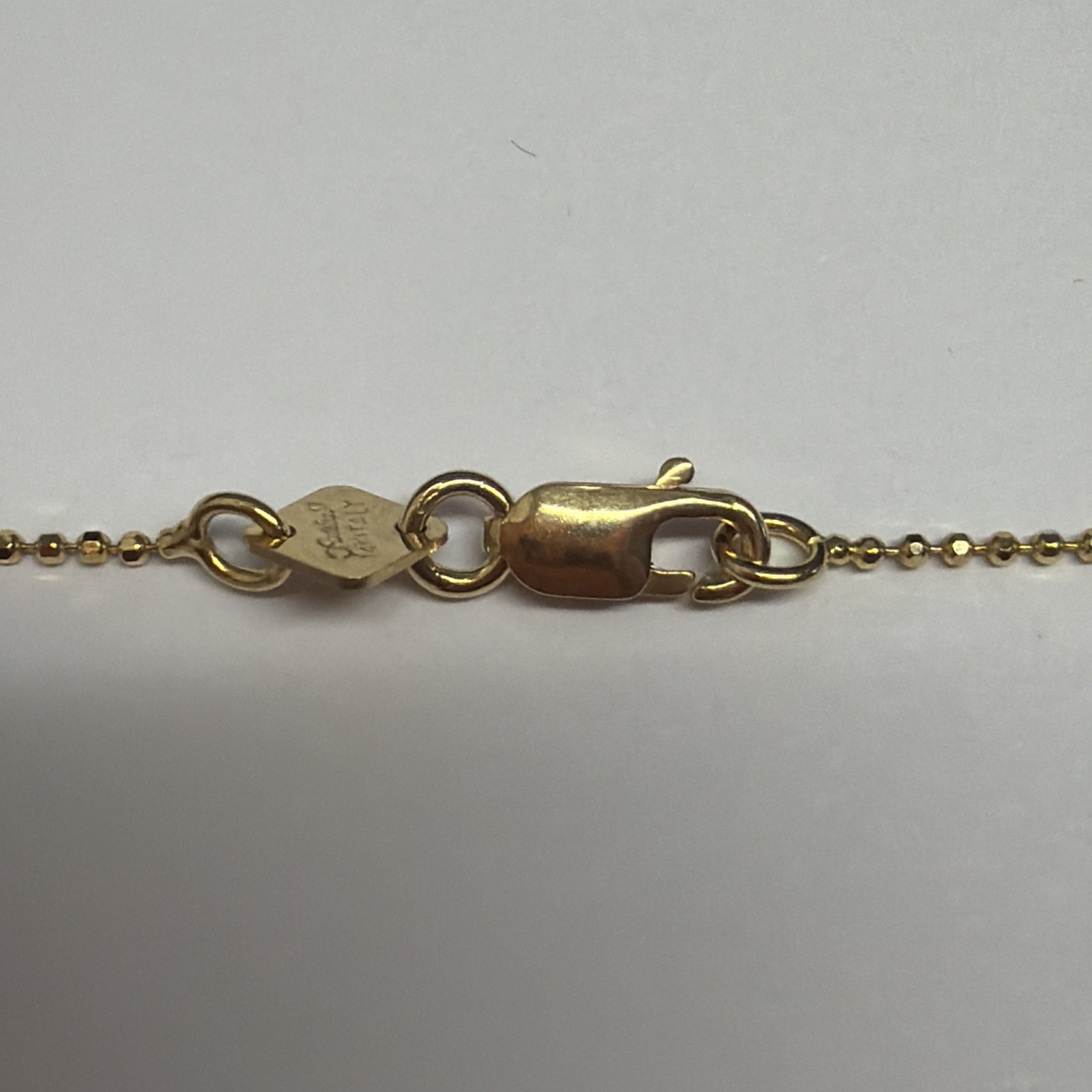 14k Minimalist 1mm Bead ball Chain AURAFIN 16”