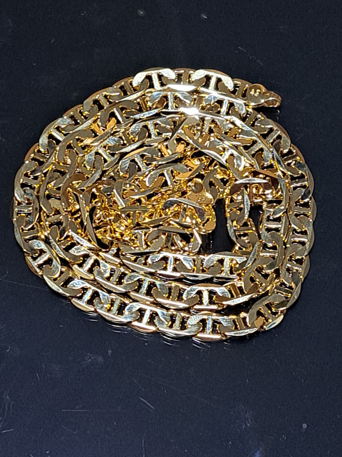 **14K Gold Plated 30″ MARINER CHAIN **MADE IN ITALY HIGHEST QUALITY** 7mm!