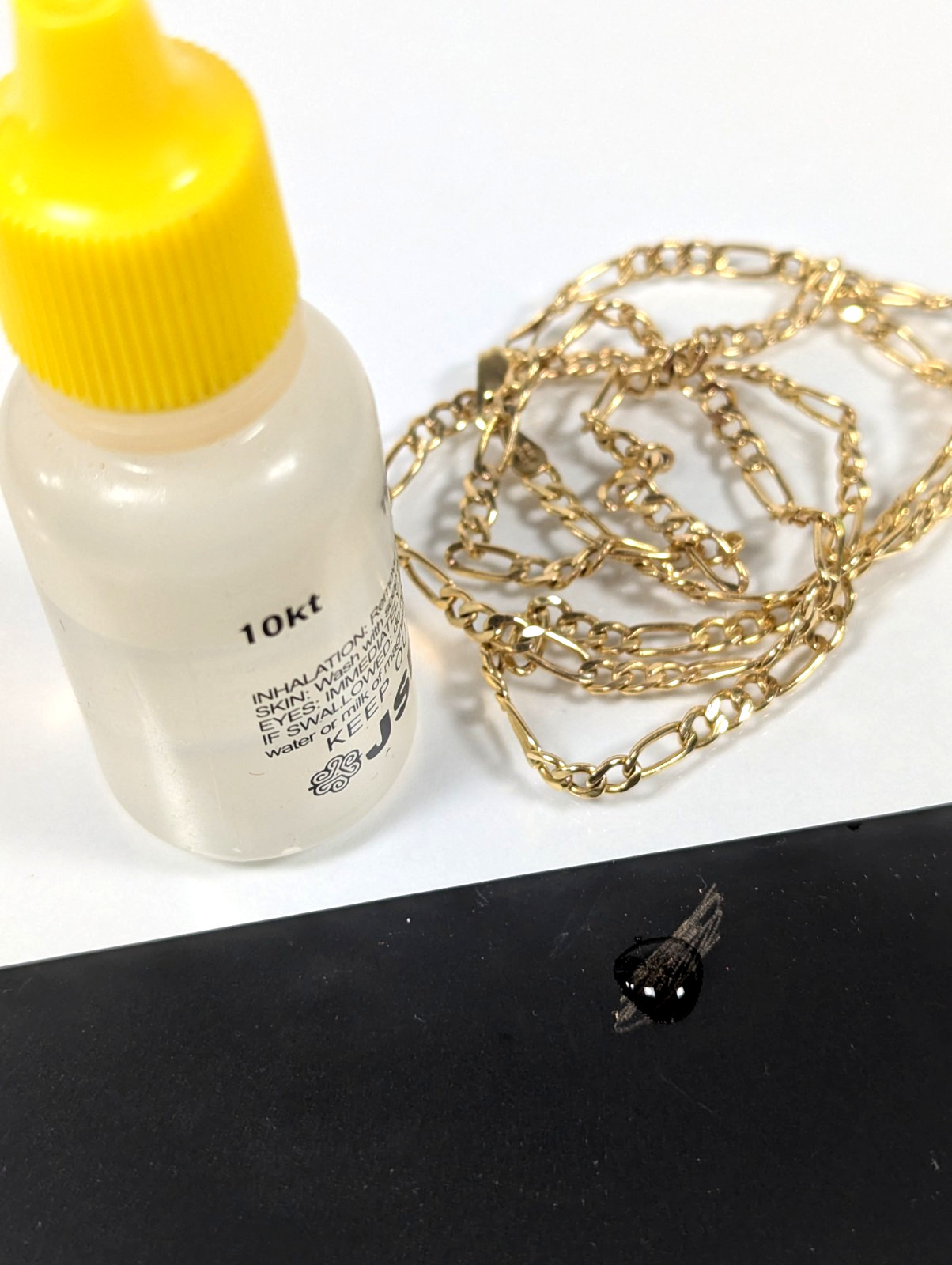 Vintage 10K SOLID Yellow Gold Figaro Necklace Chain Jewelry 20″ Gift FREE S&H