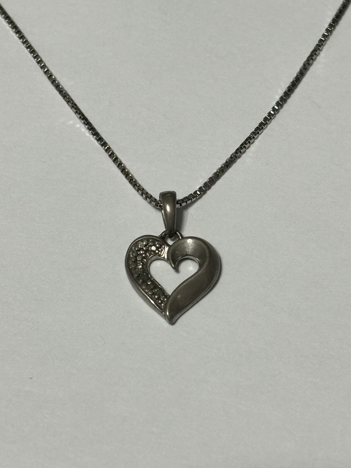 Vintage 925 Sterling Silver Photo Locket Pendant mark And 925 Italy Chain