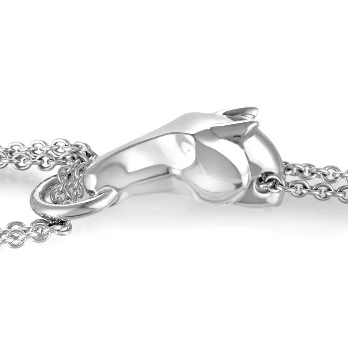 $3,700 HERMES Galop Sterling Silver LONG Necklace LARGE Model 70 cm