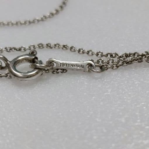 Tiffany & Co. Elsa Peretti Full Heart Pendant Necklace Silver 925 No Box Used