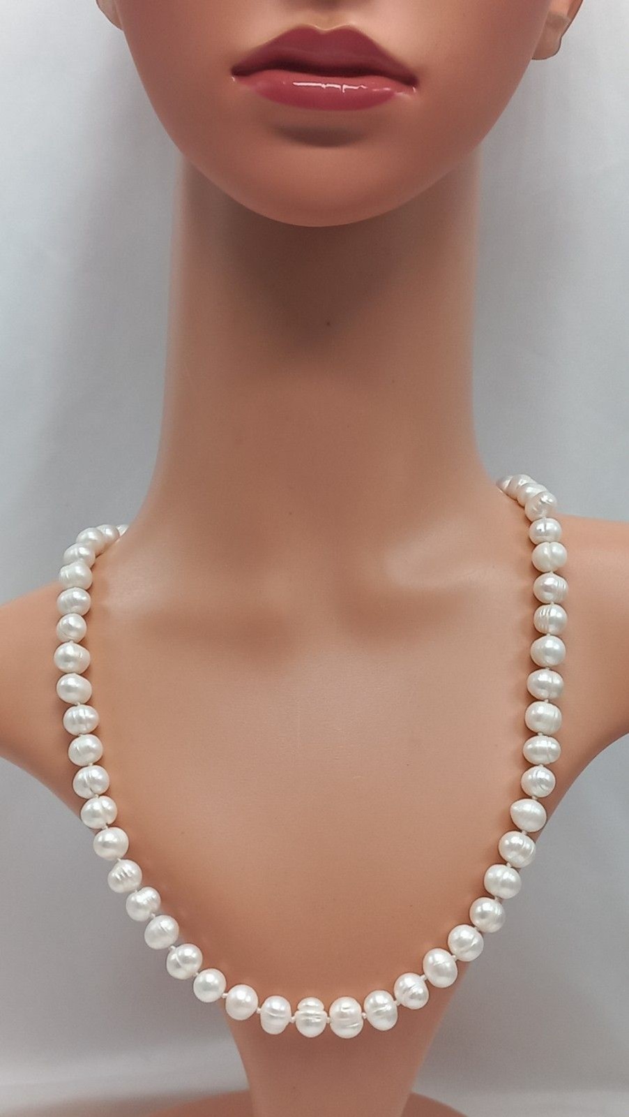 Estate pearls White baroque 14k clasp 9mmx10.5mm