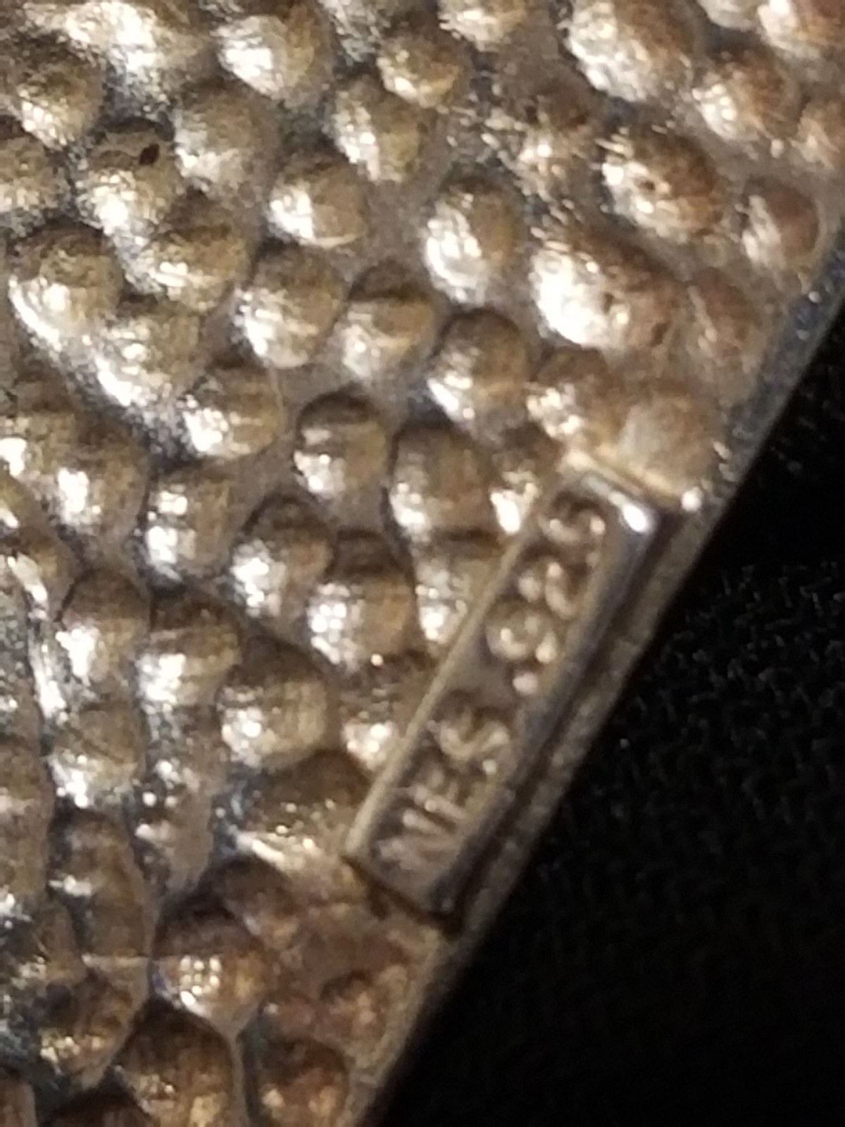 WES WILLIE Signed Pendant,.925 Silver Chain Hammered Pyramid All Seeing Red Ruby