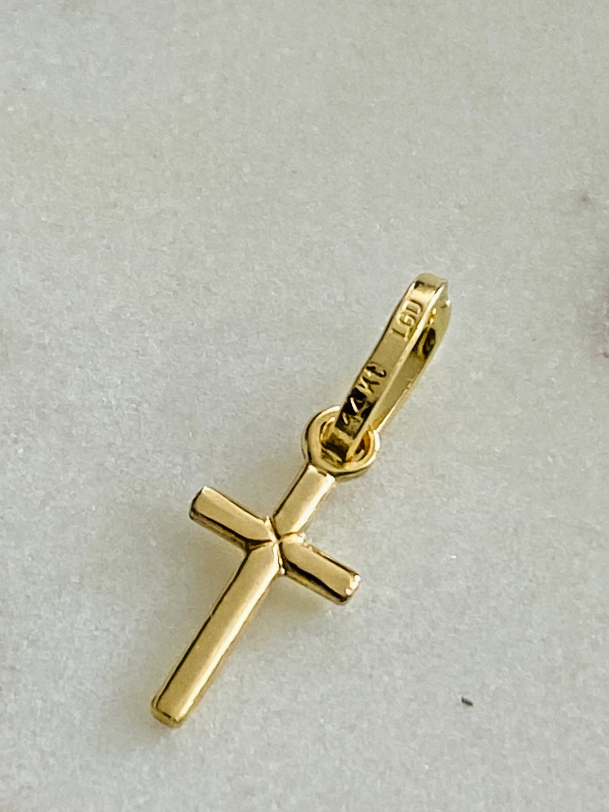 18K GOLD FILLED CARAVACA CROSS PENDANT / GOLD FILLED DIJE DE CARAVACA CRUZ – P94