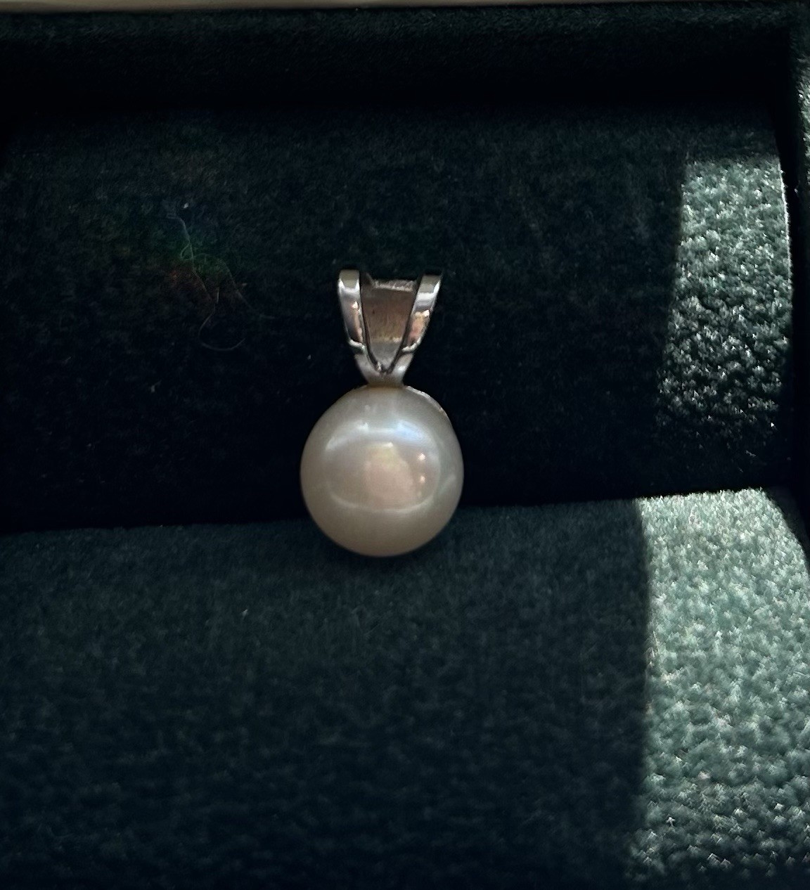 Genuine Pearl Pendant Sterling Silver 925 Unbranded Jewelry