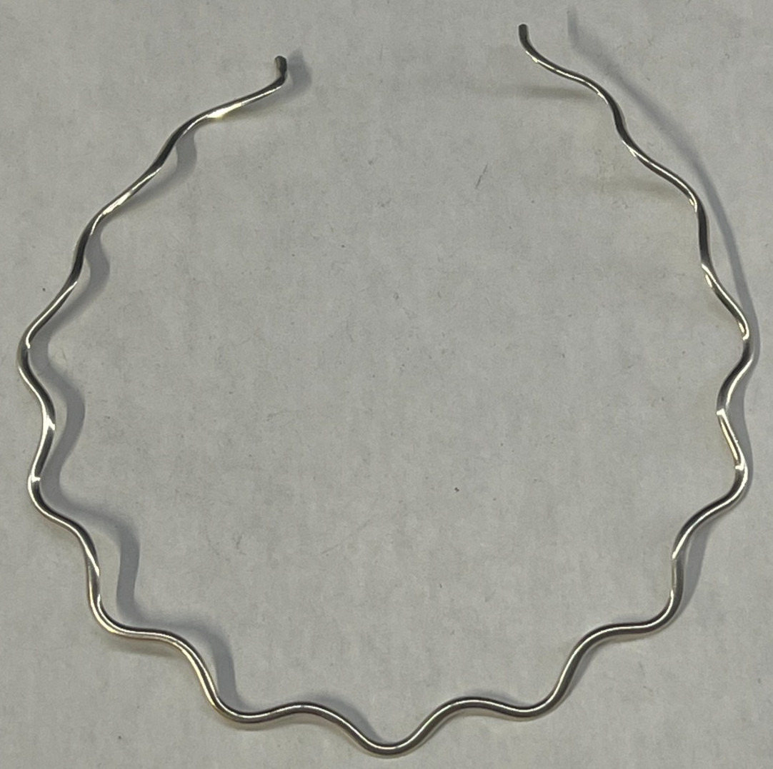 VTG Jay King DTR Sterling Silver 925 Wavy Choker Collar Slip On Necklace 14g