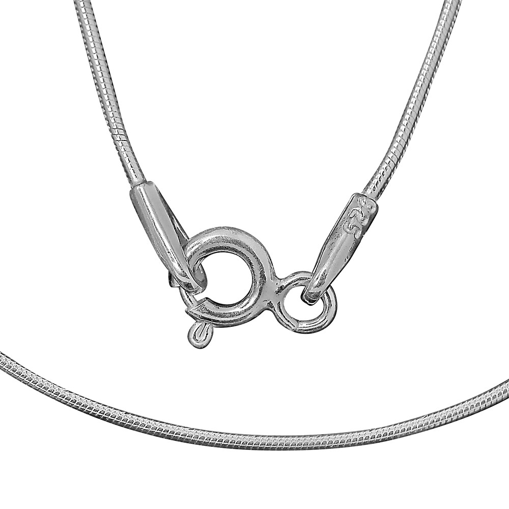 20″ Unisex 925 Sterling Silver Snake Chain – Stylish, High Shine Jewelry DGC1028