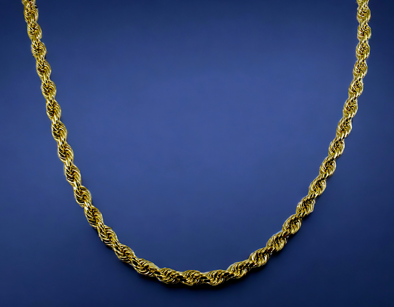 10K Yellow Gold Rope Bracelet Chain Diamond Cut Real Gold 2mm-10mm 7″-9″