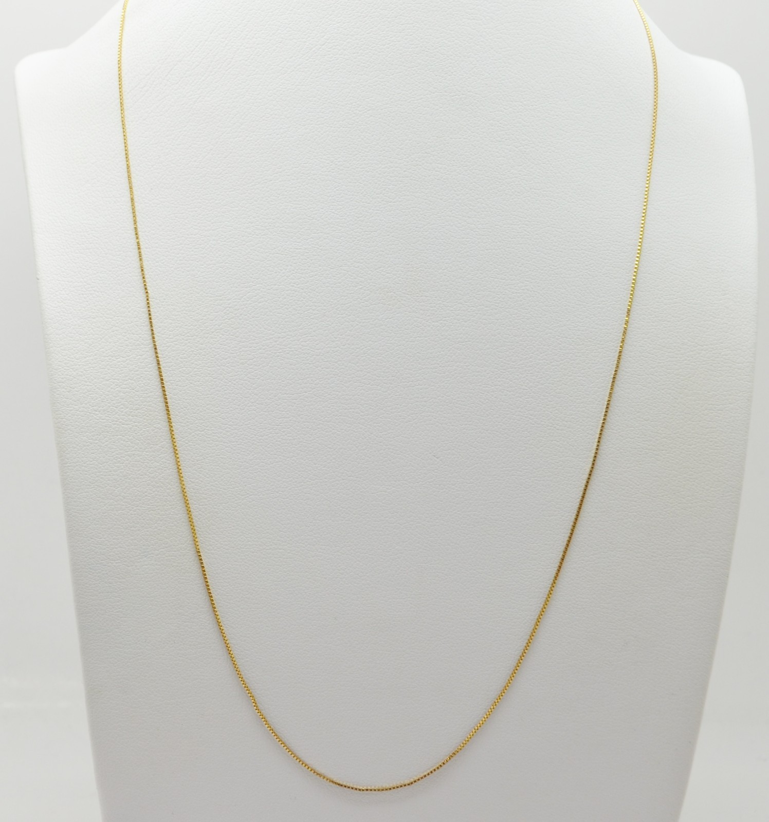 14K Yellow Gold Box Chain Necklace 18.25″ #GOLD-4138