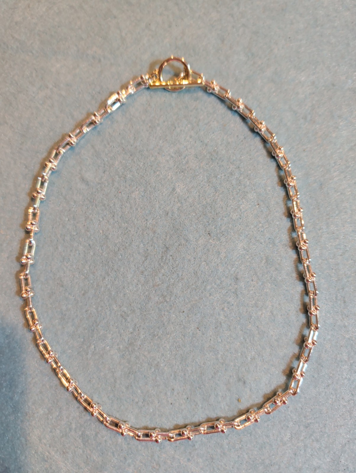 Ross-Simons Italian Silver Necklace Modern Paper Clip Links