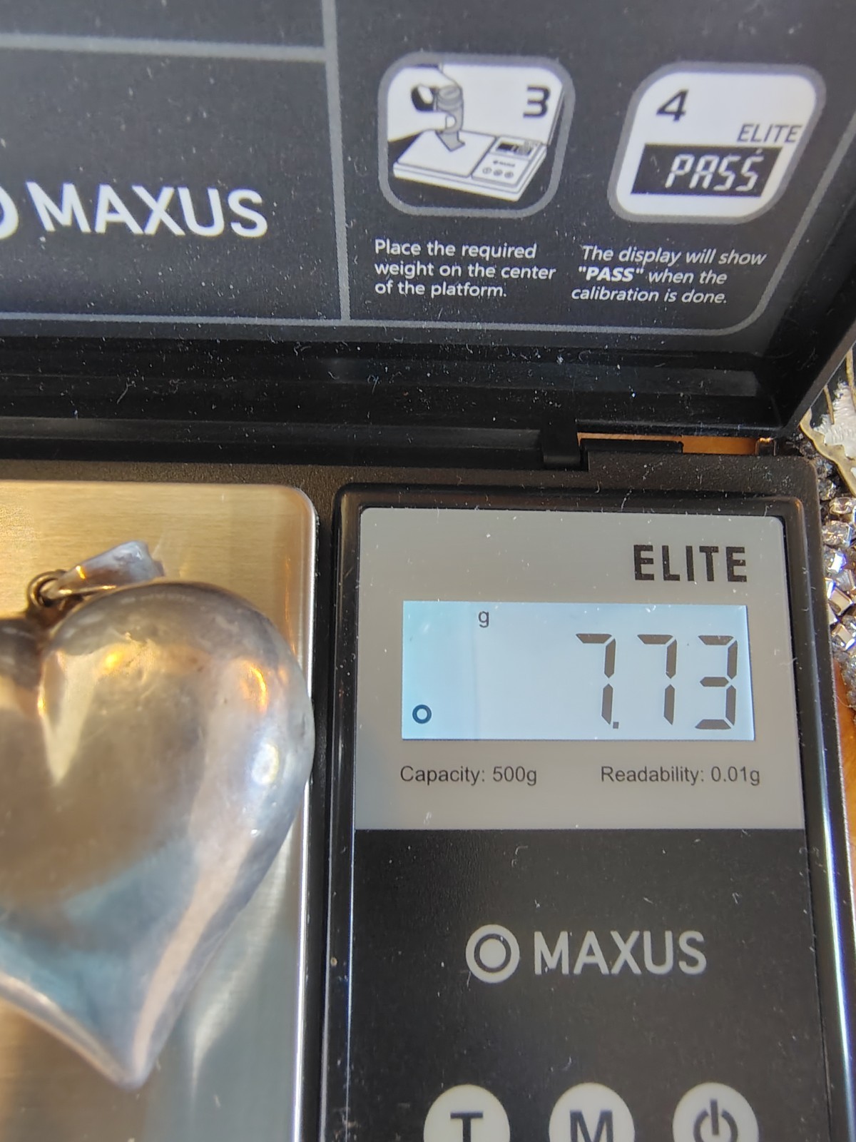 ​Vintage PPC Sterling Silver Puffy Heart Pendant 3D Smooth Ball Bail 7.7g Signed