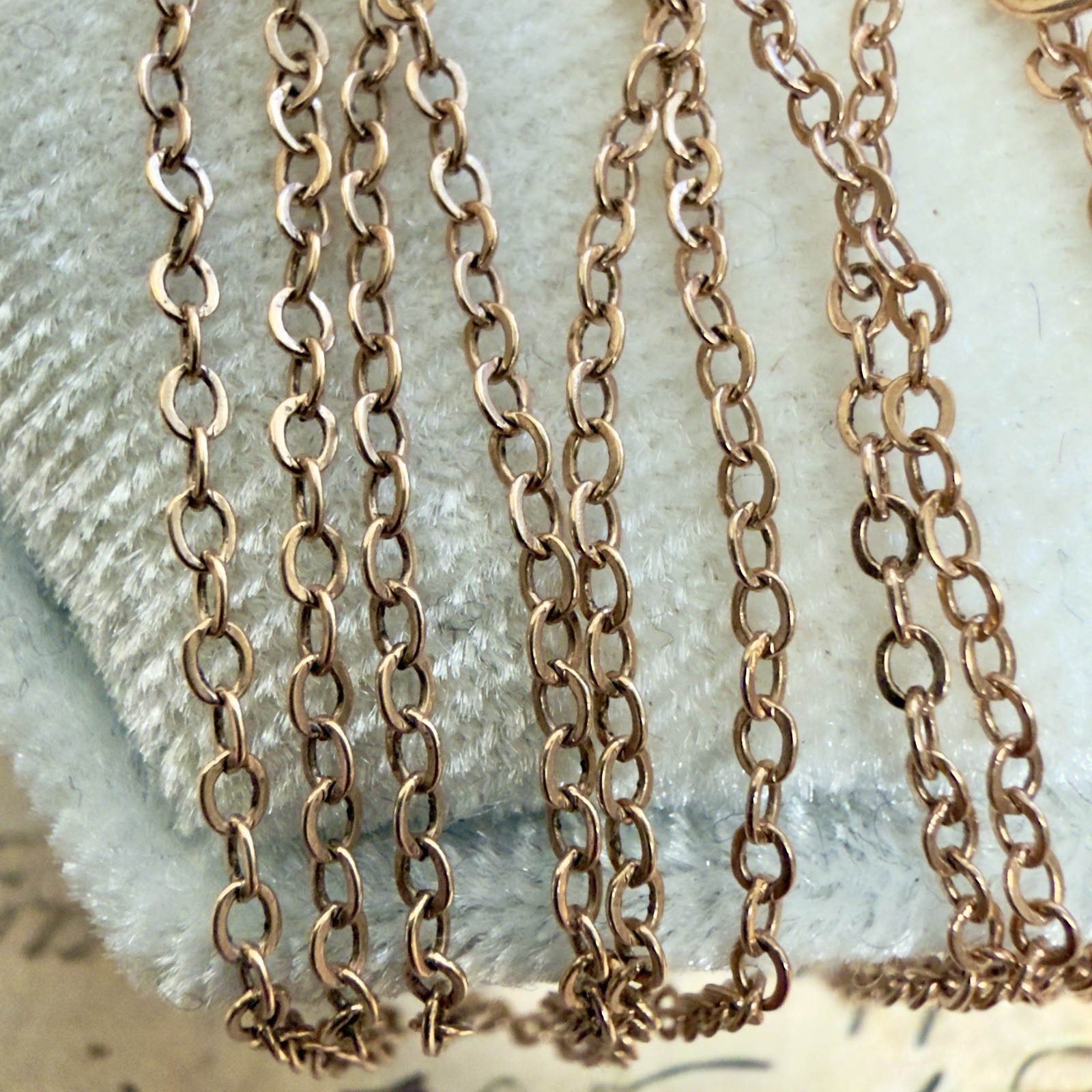 14k 583 Rose Gold Chain Vintage East European USSR Era – 22.5″ – 57 cm- #1981