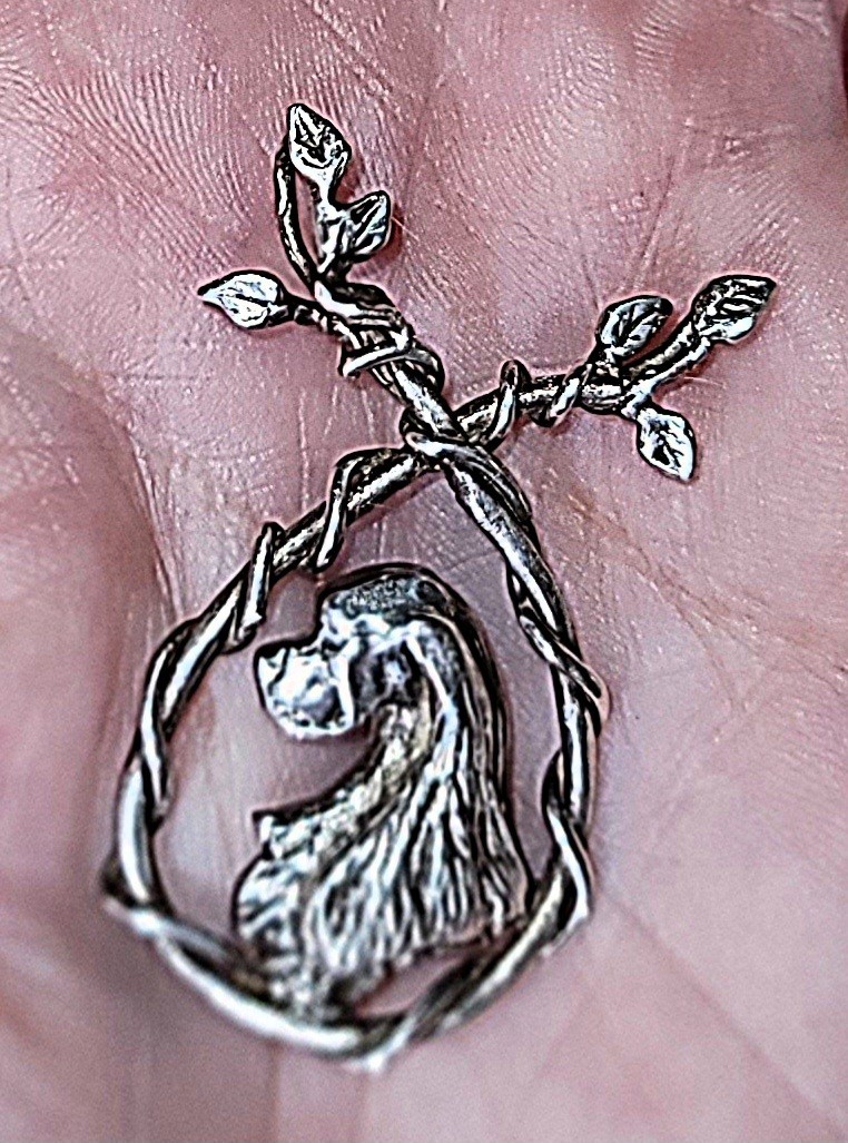 Cocker Spaniel Pendant Origionals By Omar Sterling Silver