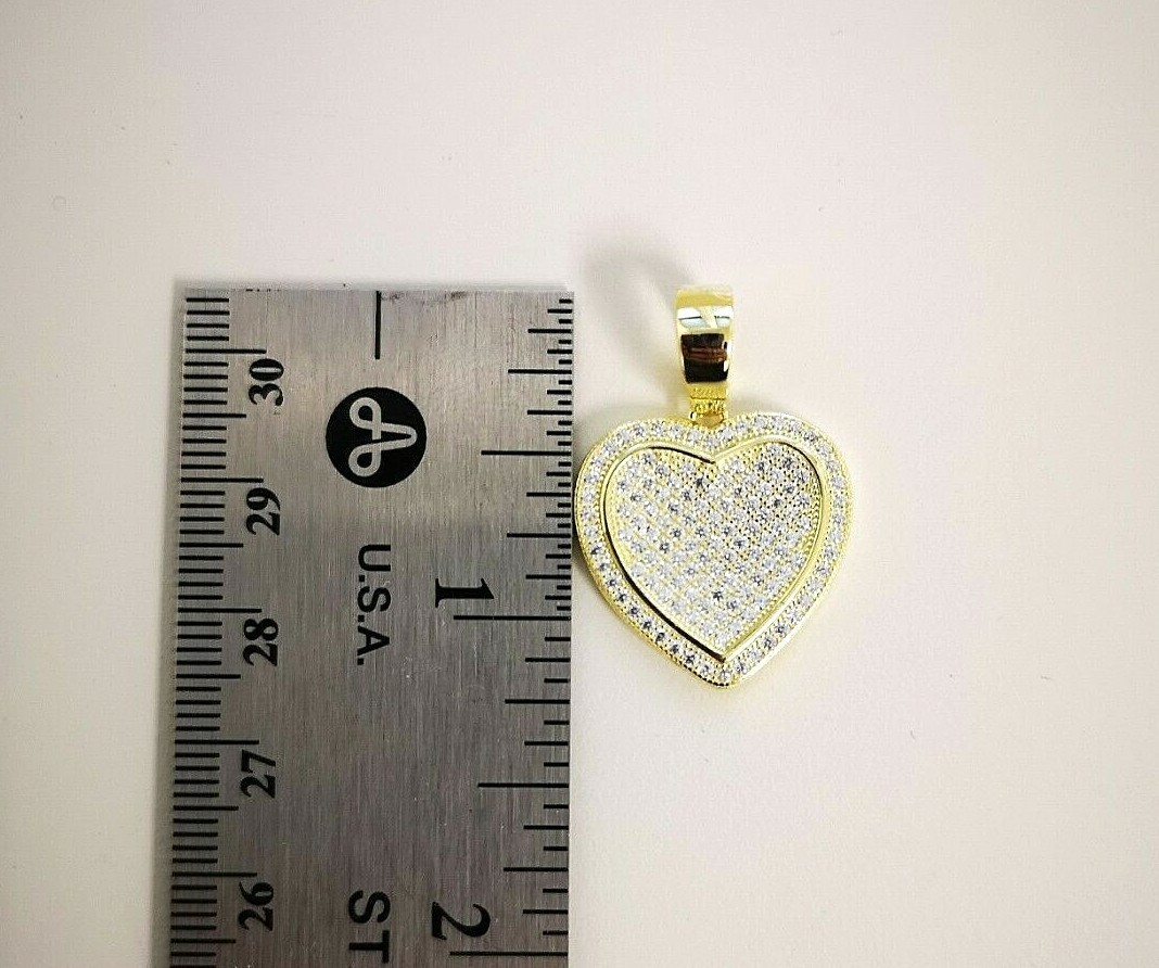 1.00 Ct Women’s Lab Created Diamond Pendant Necklace 14K Gold Plated