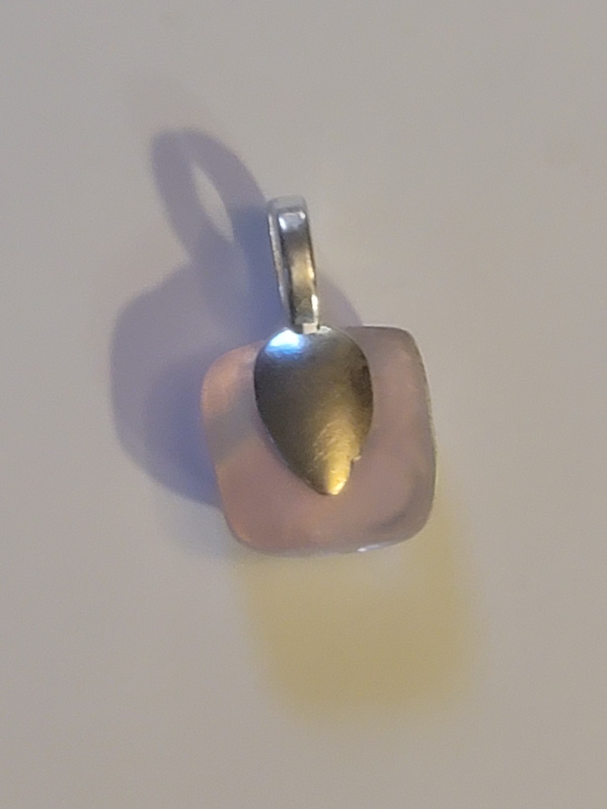 Natural Aurora Opal Pendant Certified Square 11.05Ct (SEE DETAILS)