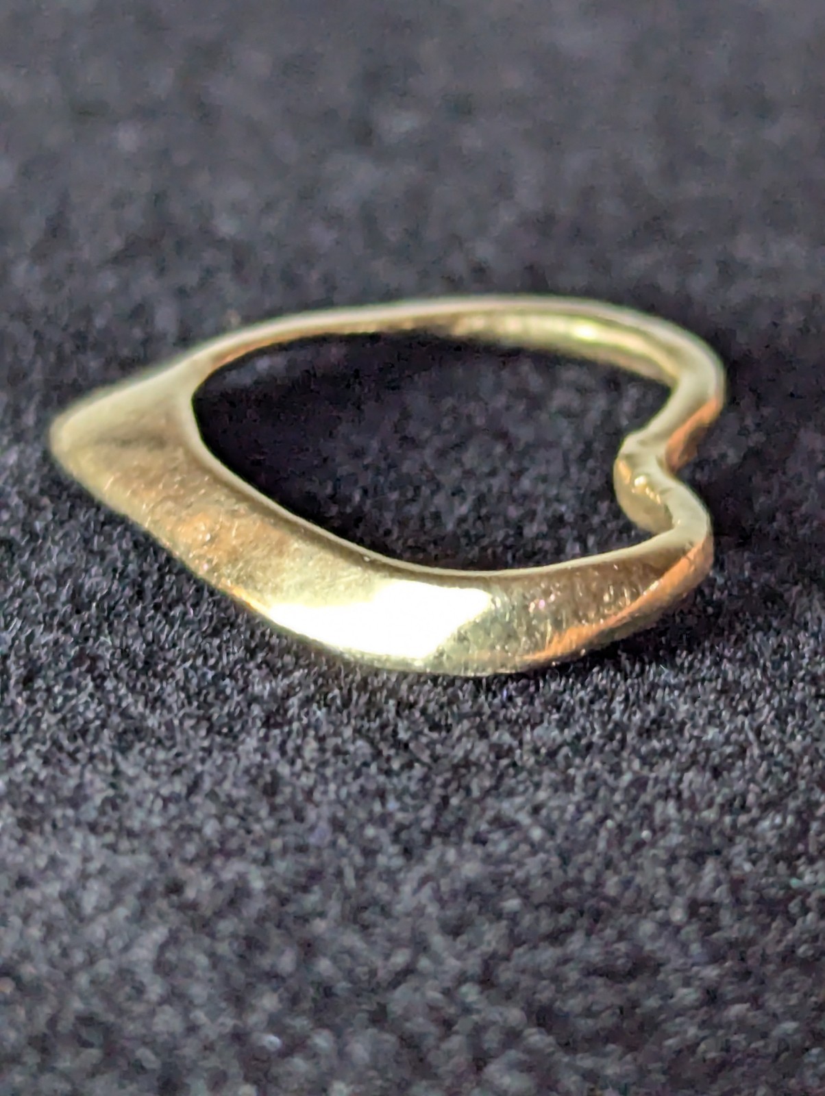 Vintage 14K SOLID Yellow Gold Heart Love Pendant Anniversary Charm Gift!