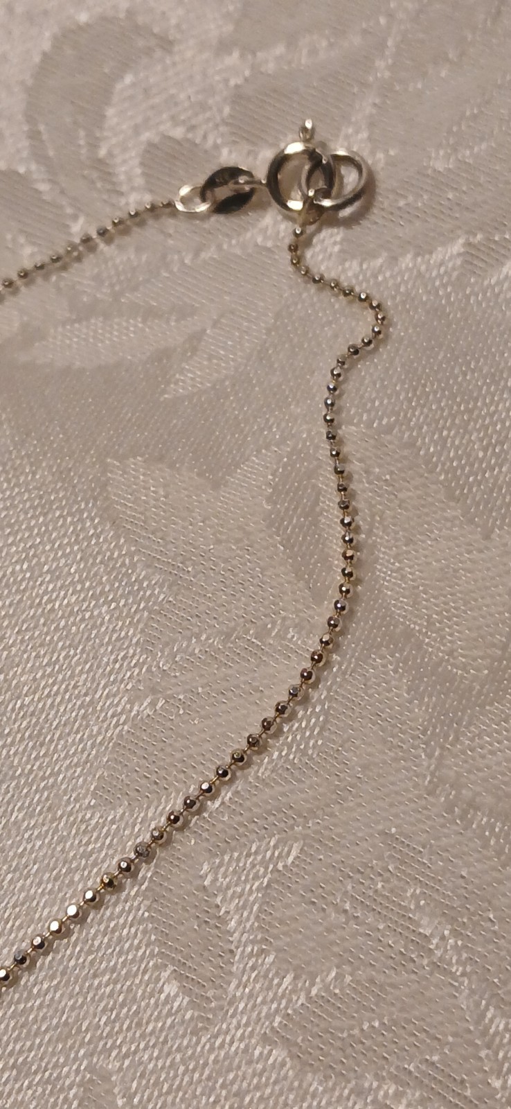 925 Silver Chain, 9.5″, 925 Gold filled Leaf, Charm, Chain, Tiny Dreidel Charm
