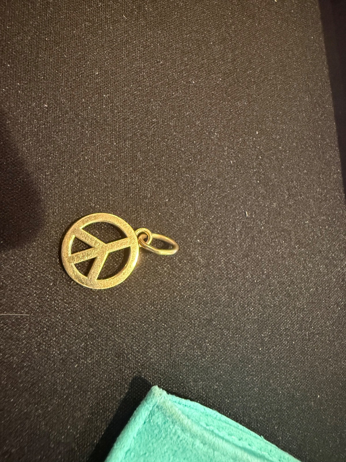Tiffany & Co. Yellow Gold Peace Pendant or Charm