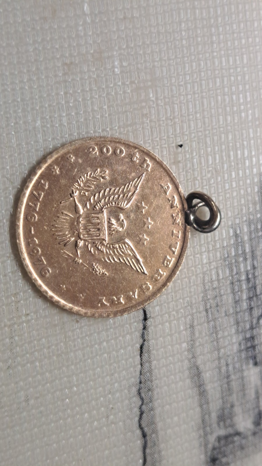 10kt Gold American Bicentennial Coin/pendant