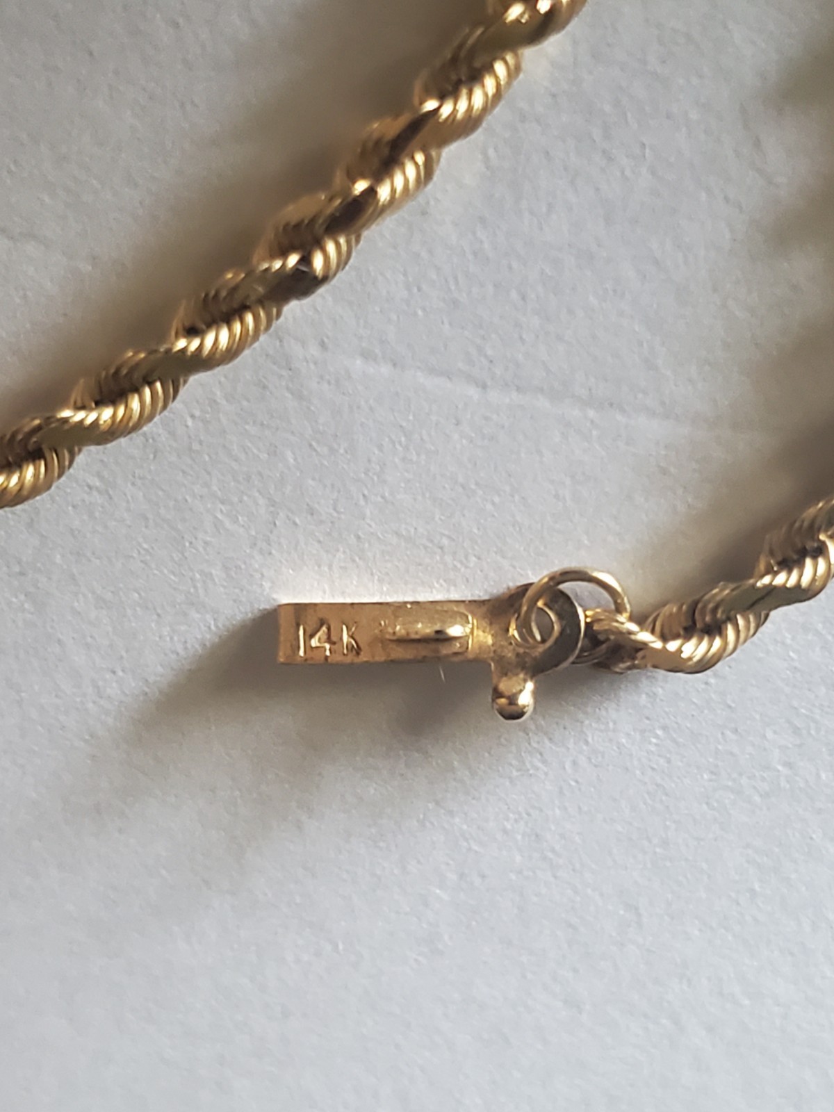 14k Yellow Gold 2.25mm Wide Diamond Cut Silk Rope Chain Necklace 18″ – 6.3 Grams