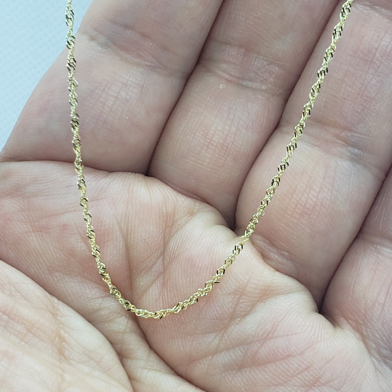 10K Yellow Gold Personalized Handmade Name Pendant with/out Singapore Chain