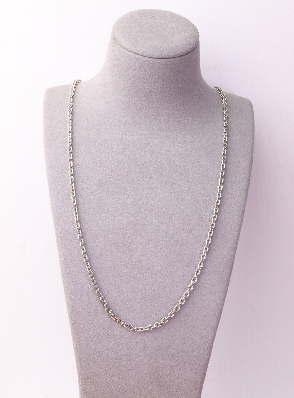 Real S925 Sterling Silver Necklace 4mm Solid Rolo Link Cable Chain 28inch L
